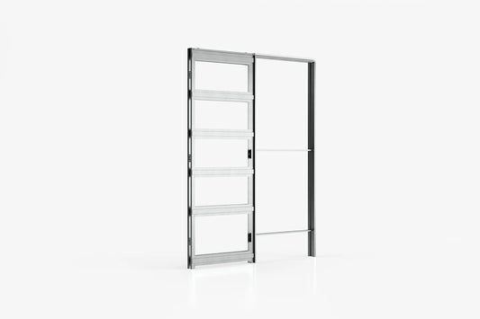 EvoKit – Châssis pour porte coulissante à galandage classique (sans porte) pour plaque de plâtre