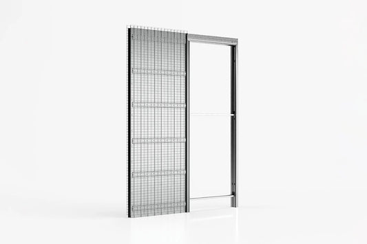 Absolute Evo – Châssis pour porte coulissante à galandage classique (sans porte) pour enduit
