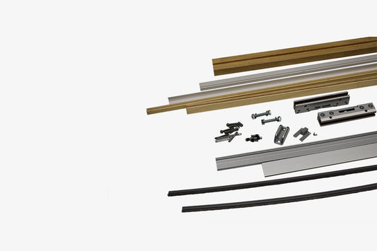 Glass Kit pour portes coulissantes affleurantes en verre