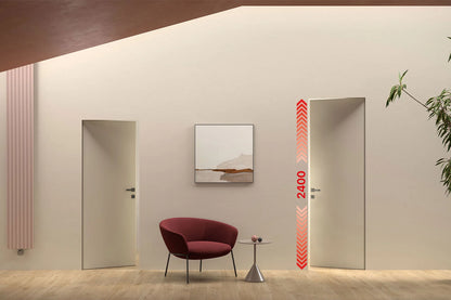 xREVERx XL - Châssis et porte affleurante prête à peindre avec âme en nid d’abeille, hauteur 2400 mm